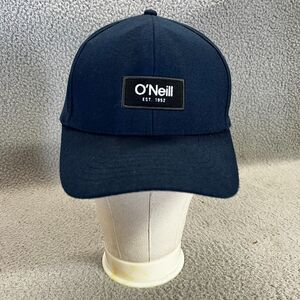 O'Neill Hat Cap Stretch Fit Hat Unisex L/XL Blue Wool Blend Patch Surf Skate